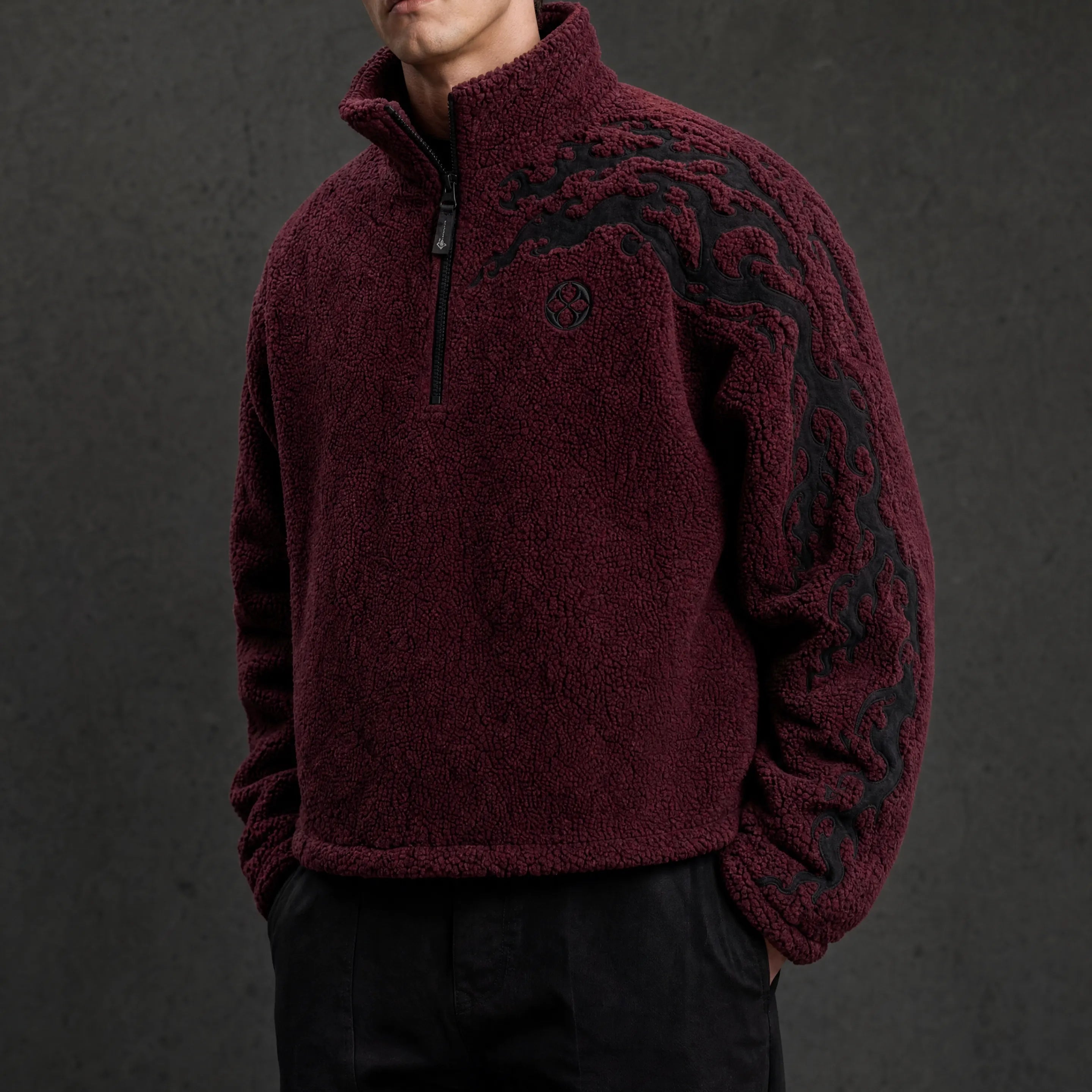 Raised Crest Fleece Jacket